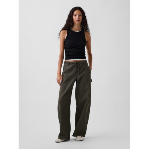 Gap Canvas Easy Baggy Barrel Cargo Pants