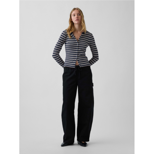 Gap Canvas Easy Baggy Barrel Cargo Pants