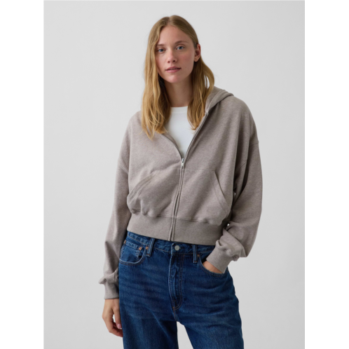 Gap VintageSoft Terry Oversized Wedge Zip Hoodie