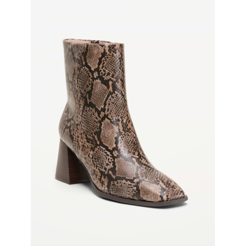 OldNavy Square-Toe Block-Heel Boots for Women