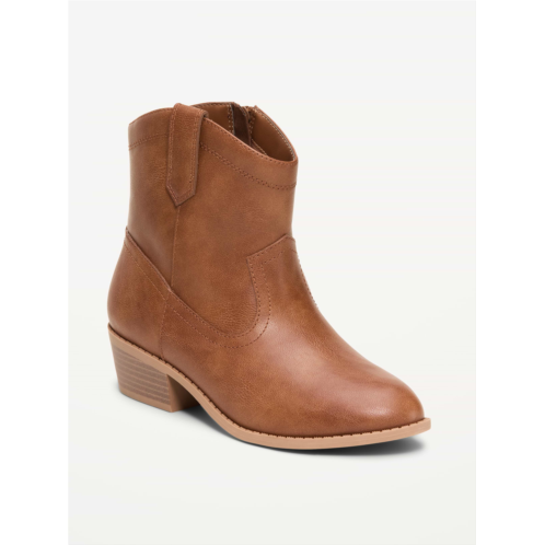 OldNavy Faux-Leather Western Boots for Girls