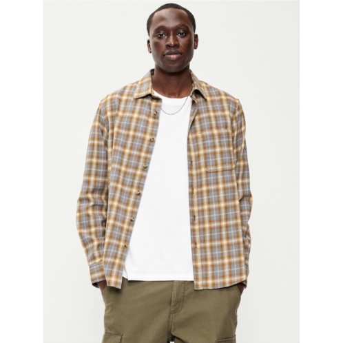 OldNavy Relaxed Long-Sleeve Plaid Flannel Pocket Shirt