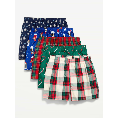 OldNavy 5-Pack Soft-Washed Boxer Shorts -- 3.75-inch inseam