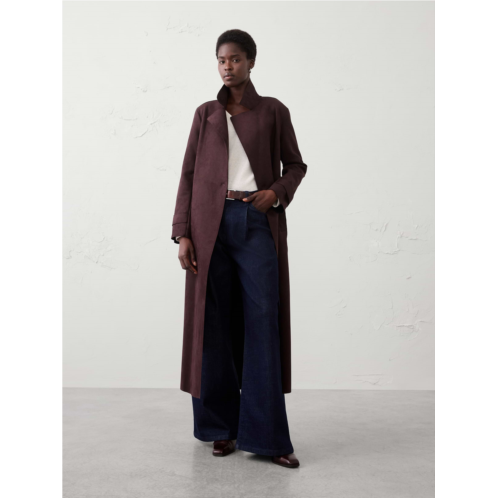 bananarepublic Vegan Suede Long Coat