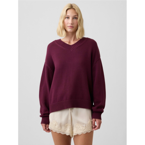 Gap Oversized V-Neck Sweater