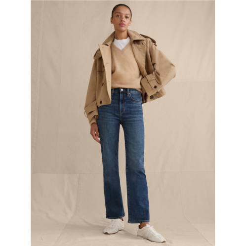 Bananarepublic High-Rise Kick-Flare Jean
