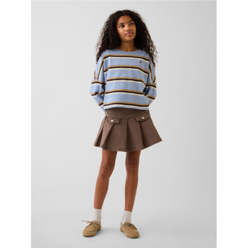 Gap Kids Denim Pleated Mini Skirt