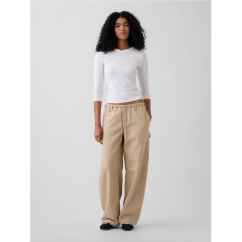 Gap Canvas Easy Baggy Barrel Cargo Pants