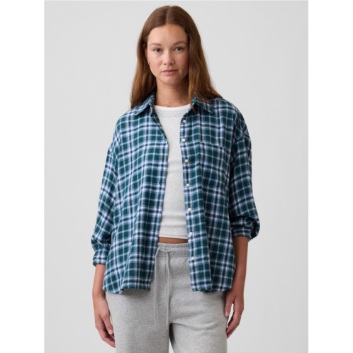 Gap Oversized Shirt in Flannel