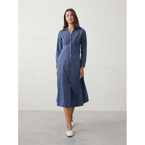 bananarepublic Seamed-Waist Midi Shirtdress