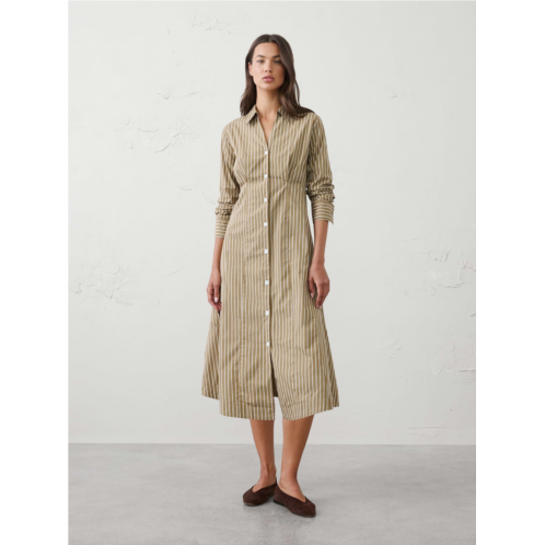 bananarepublic Seamed-Waist Midi Shirtdress