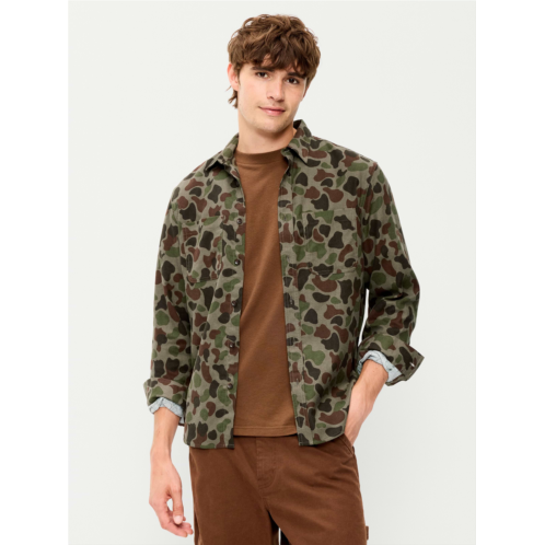 OldNavy Relaxed Long-Sleeve Flannel Pocket Shirt