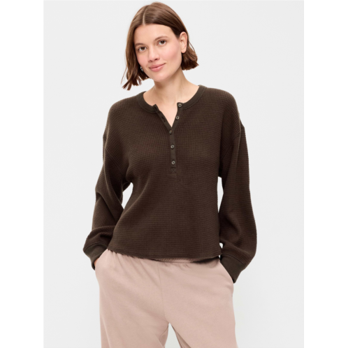 OldNavy Long-Sleeve Crew-Neck Henley T-Shirt