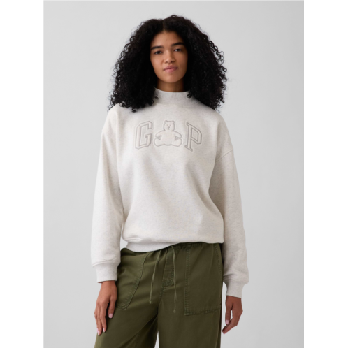 Gap VintageSoft Oversized Mockneck Logo Sweatshirt
