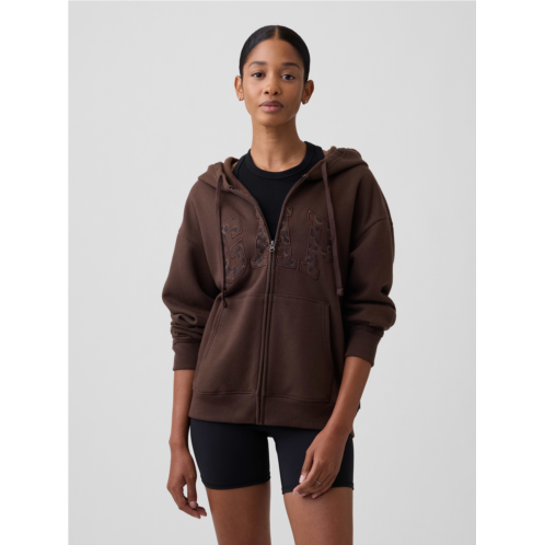 Relaxed Gap Logo Zip Hoodie
