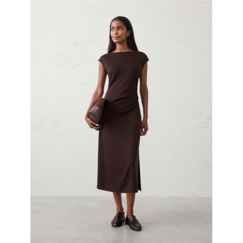 bananarepublic Weekender Side-Shirred Midi Dress