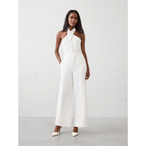 bananarepublic Tailored Crossed-Halter Jumpsuit