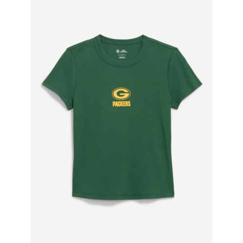 OldNavy Green Bay Packers Snug Crop T-Shirt for Women