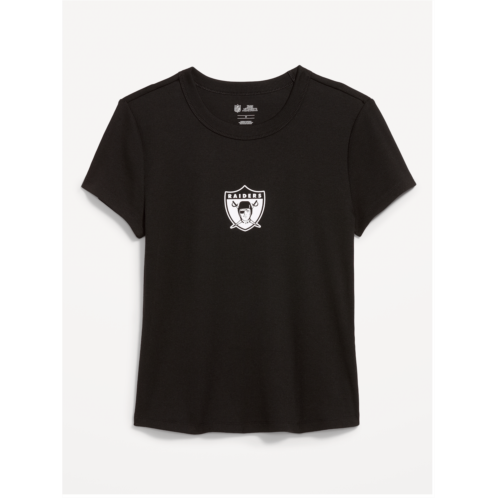 OldNavy Las Vegas Raiders Snug Crop T-Shirt for Women