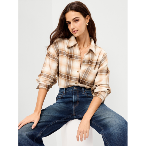 OldNavy Oversized Button-Down Boyfriend Flannel Shirt