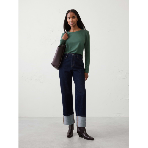 bananarepublic Timeless Long-Sleeve Crew-Neck T-Shirt