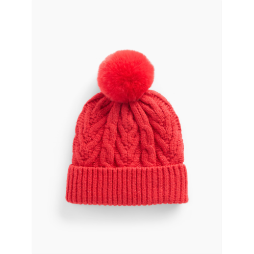 Gap Kids Cable-Knit Poof Beanie
