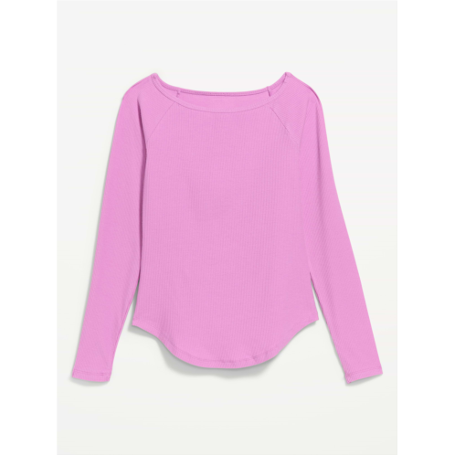 OldNavy CloudLite Ribbed Long-Sleeve Boatneck Top