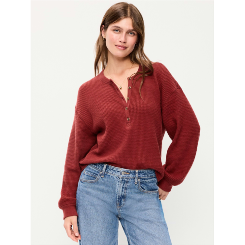 OldNavy Long-Sleeve Crew-Neck Henley T-Shirt