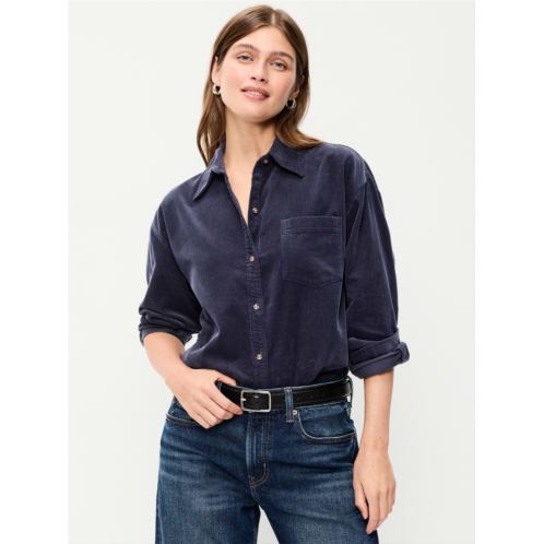 OldNavy Oversized Boyfriend Button-Down Corduroy Shirt