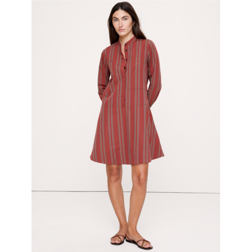 Bananarepublic Cotton Trapeze Mini Shirt Dress