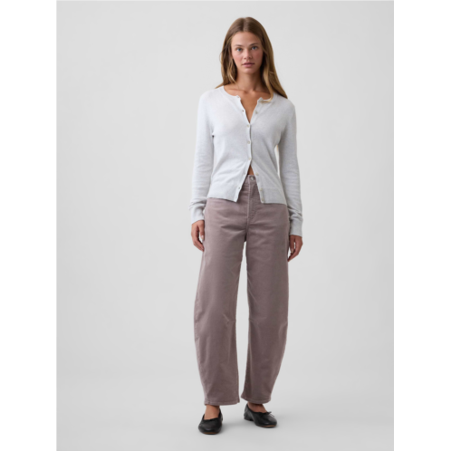 Gap High Rise Barrel Corduroy Pants