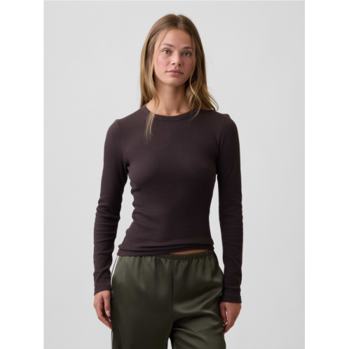 Gap Waffle-Knit Crewneck T-Shirt