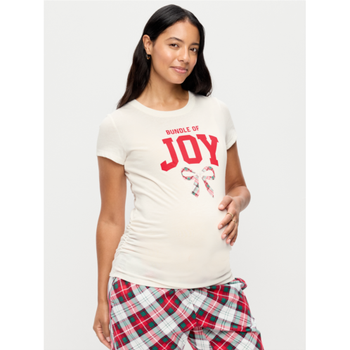 OldNavy Maternity Side-Shirred Graphic T-Shirt