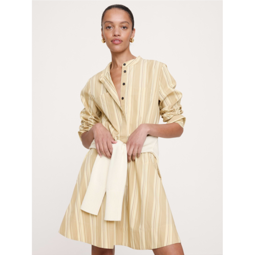Bananarepublic Cotton Trapeze Mini Shirt Dress