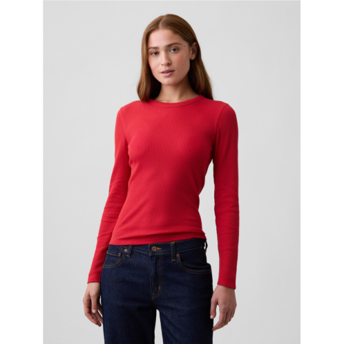Gap Waffle-Knit Crewneck T-Shirt