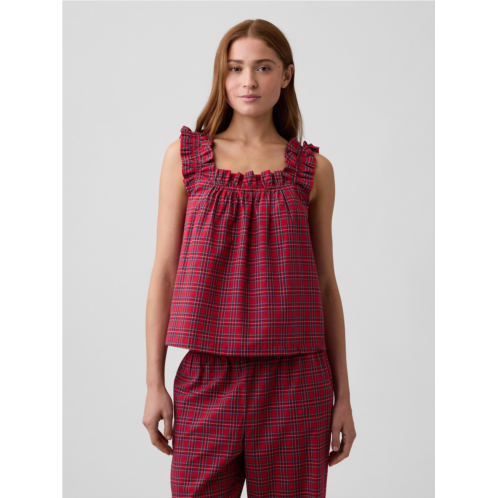 Gap Poplin Ruffle PJ Top