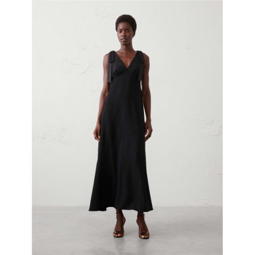 bananarepublic Satin Tie Slip Maxi Dress