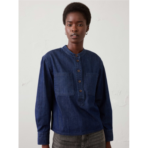 bananarepublic Denim Popover Tunic Top