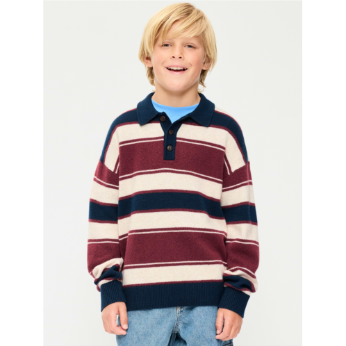 OldNavy SoSoft Oversized Collared Striped Sweater for Boys