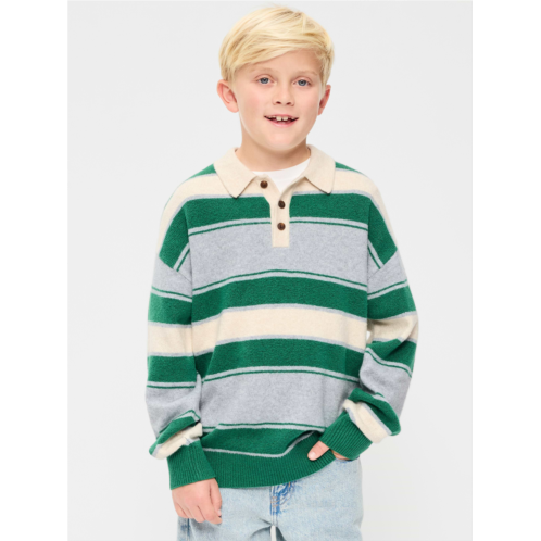 OldNavy SoSoft Oversized Collared Striped Sweater for Boys