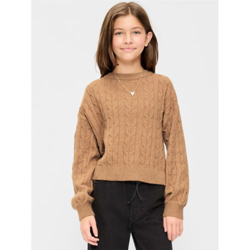 OldNavy Long-Sleeve Cable-Knit Sweater for Girls