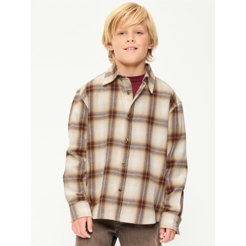 OldNavy Oversized Long-Sleeve Flannel Shirt for Boys
