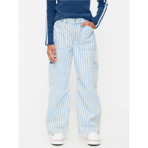 OldNavy Low-Rise Striped Utility Jeans for Girls