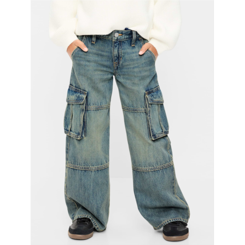 OldNavy Low-Rise Super Baggy Wide-Leg Cargo Jeans for Girls