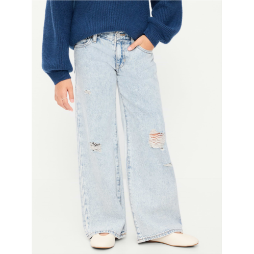 OldNavy Low-Rise Baggy Ripped Wide-Leg Jeans for Girls