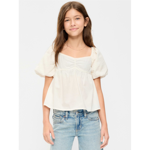 OldNavy Short-Sleeve Crinkled Tie-Back Top for Girls