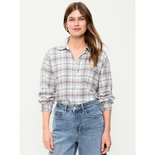 OldNavy Oversized Button-Down Boyfriend Flannel Shirt