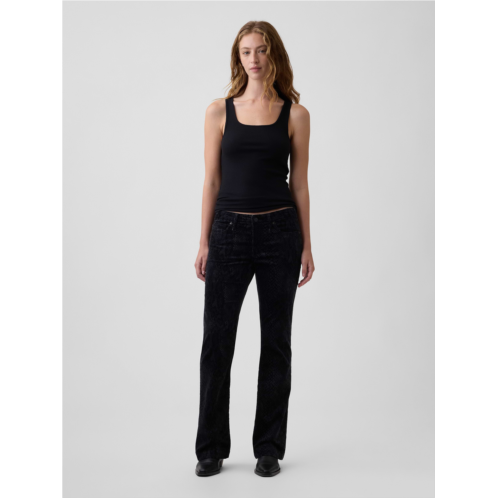 Gap Low Rise Snake Print Long & Lean Corduroy Pants