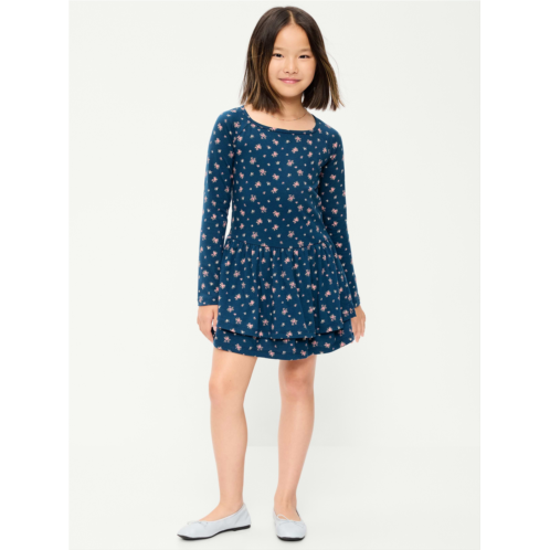 OldNavy Fitted Long-Sleeve Ruffled Dress for Girls