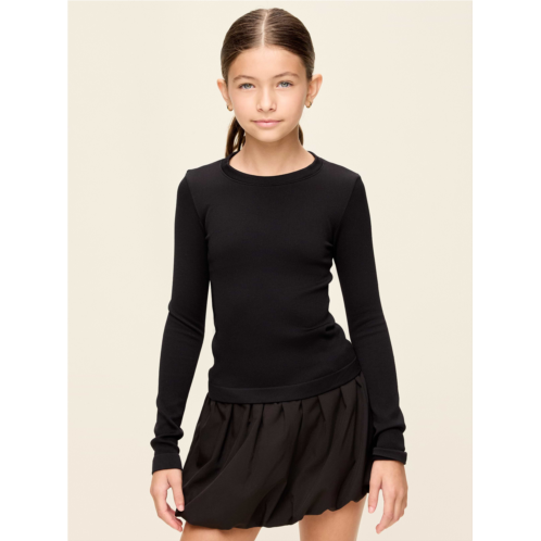 OldNavy Fitted Long-Sleeve Seamless Ribbed Performance Top for Girls